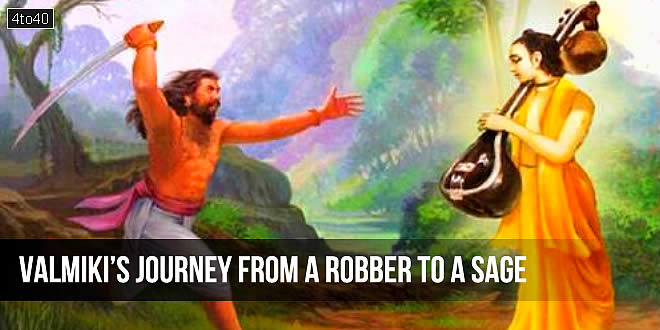 Valmiki's journey from a robber to a sage