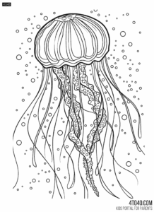 Watercolor Jellyfish Painting For Adults and senior class students