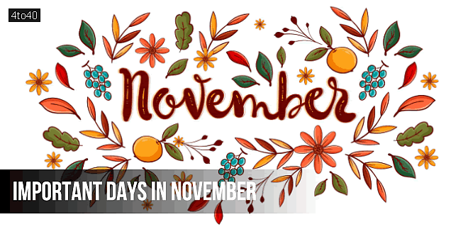 Important Days in November 2025: National and International Dates List