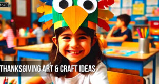 Thanksgiving Art & Craft Ideas For Children: Making a Walnut Turkey, Paper Headbands