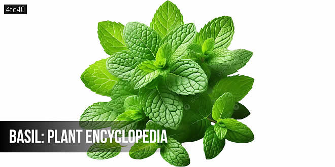 Basil: Plant Encyclopedia, Ocimum basilicum, Culinary & Medicinal herb Tulsi