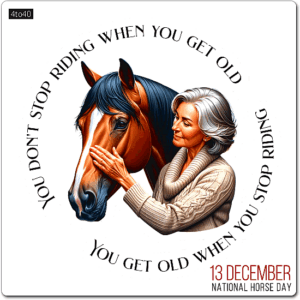 You don't stop riding when you get old - You get old when stop riding!