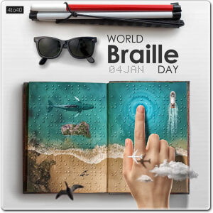 World Braille Day - January 4th - Digital Greeting Card