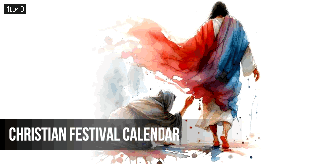 Christian Festival Calendar: Print Christians Holidays List