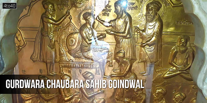Guru Amar das passed on guru throne to Guru Ram Das - Baba Budha Ji performing tilak