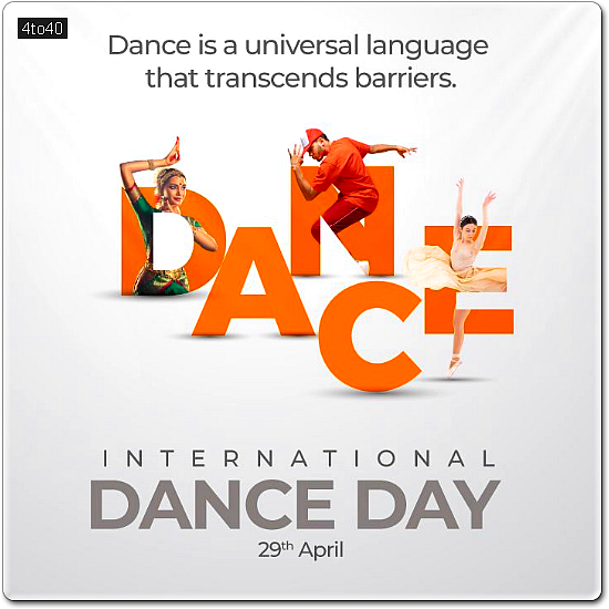 International Dance Day is a global celebration of dance promoted by the International Dance Council and the International Theatre Institute