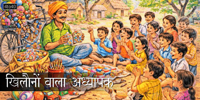 खिलौनों वाला अध्यापक: बच्चों में पढ़ने-लिखने की रुचि जगाने का अनूठा तरीका