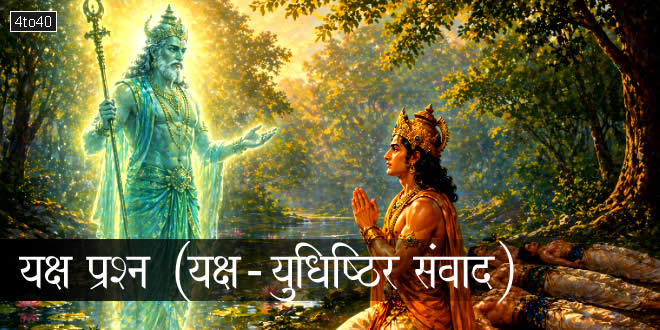 यक्ष – युधिष्ठिर संवाद: Questions asked by Yaksha to Yudhisthira