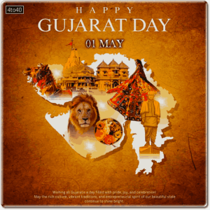 Gujarat Sthapana Diwas Celebrating the formation of Gujarat in 1960