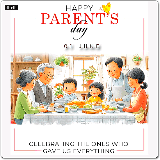 Happy Parents Day Greeting Card