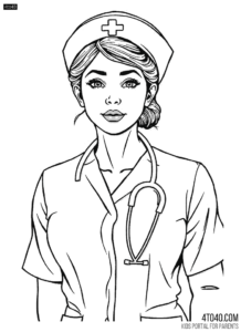 Nurse Coloring Pages