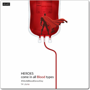 Be a hero, it is in your blood
