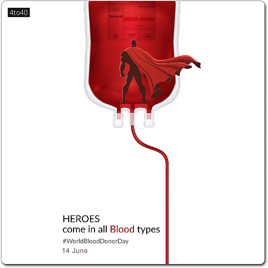 Be a hero, it is in your blood