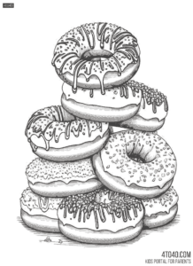 A doughnut or donut is a type of pastry made from leavened fried dough