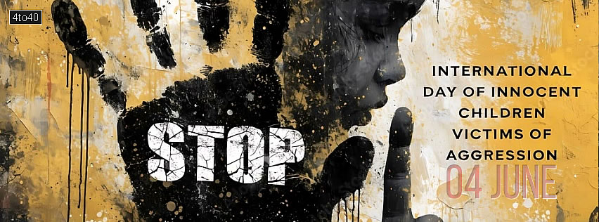 International Day Of Innocent Children Victims Of Aggression Awareness Social Media Poster