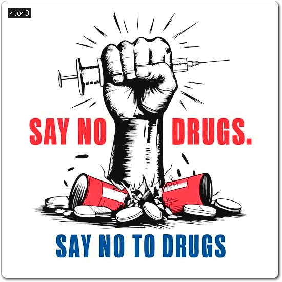Say NO to Drugs Picture Greeting Card