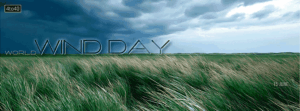 World Wind Day Poster Concept For Social Media Post