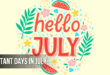Important Days in July: National & International Public Awareness Days List
