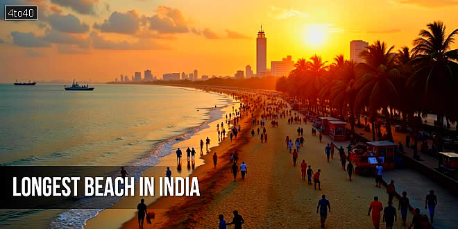 भारत का सबसे लंबा समुद्र तट कौन सा है? Longest Beach in India