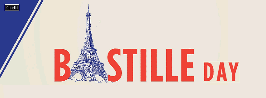 Bastille Day - national day of France Banner for Social Media