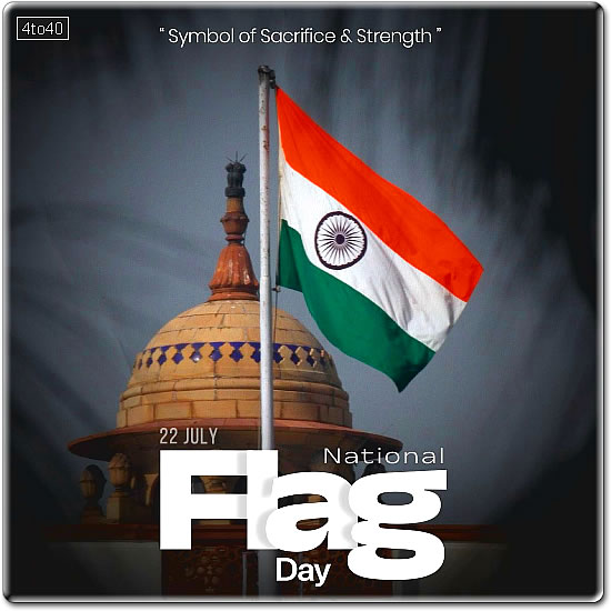 National Flag Day Digital Greeting Card For Social Media