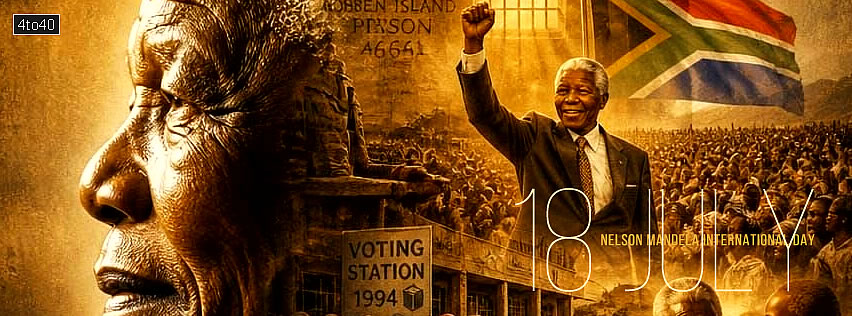 Nelson Mandela International Day Social Media Banner Poster