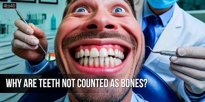 दांतों की गिनती हड्डियों में क्यों नहीं होती? Why are teeth not counted as bones?