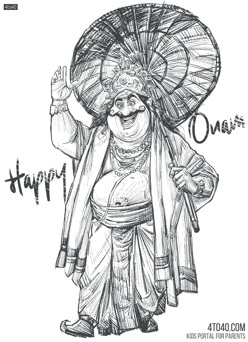 King Mahabali (also known as Maveli or Bali) is a legendary benevolent Asura (demon) king in Hindu mythology