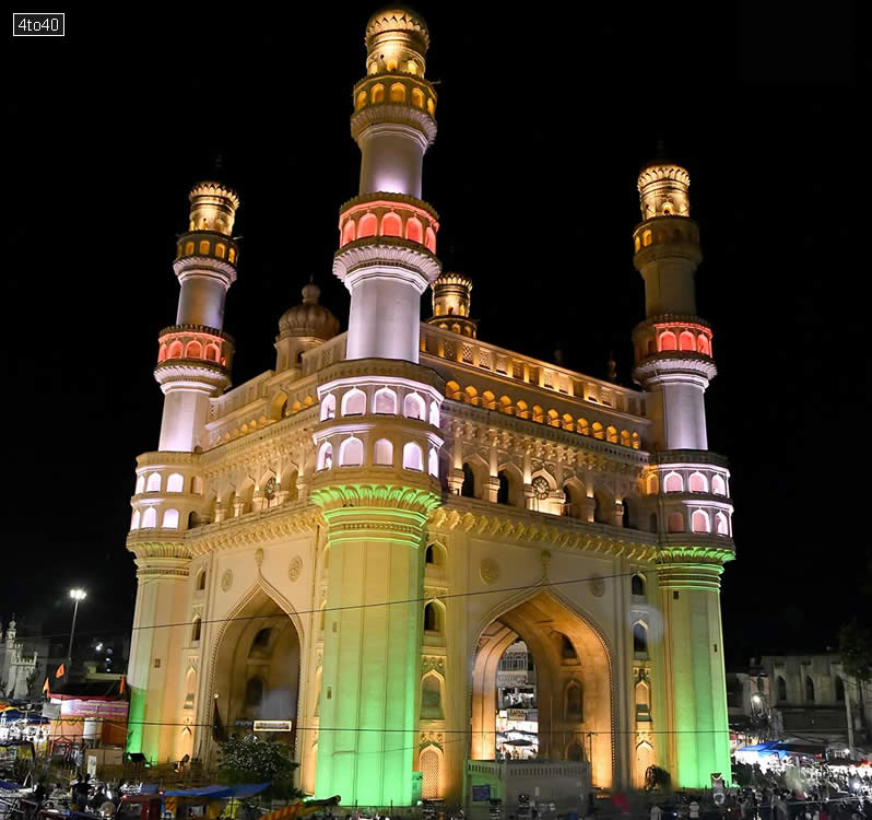 The iconic Charminar in Hyderabad, Telangana, India