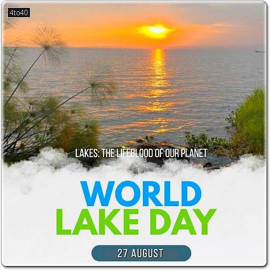 World Lake Day Picture Message Greeting Card