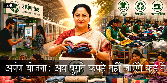 अर्पण योजना: अब पुराने कपड़े नहीं जाएँगे कूड़े में - मिलेगा नया जीवन