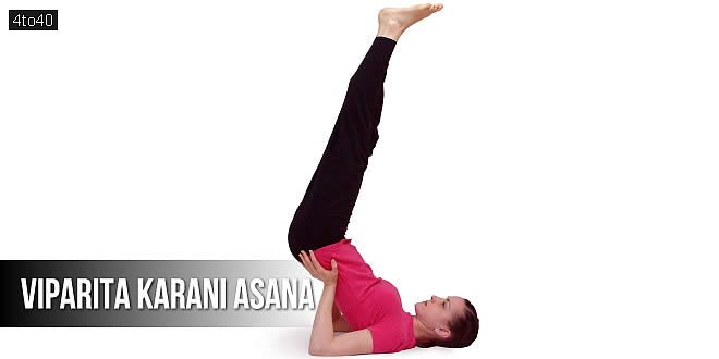विपरीतकरणी आसन: Legs Up the Wall Pose