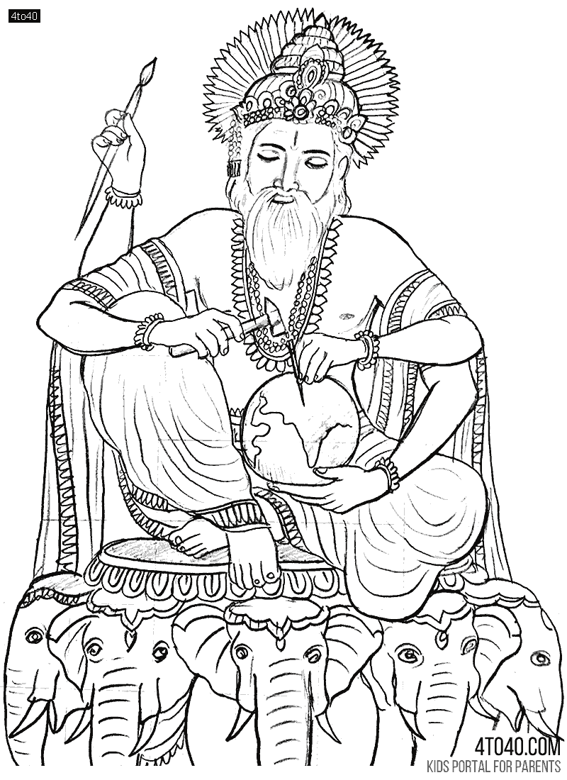 Lord Vishwakarma, the divine architect of the universe