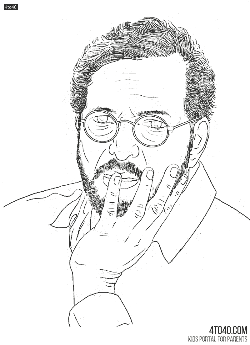 Nana Patekar Coloring Sheet For his Fans