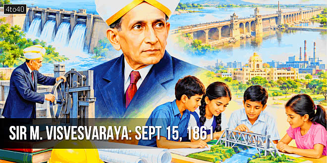 National Engineers Day is celebrated on September 15 in India to honor the birth anniversary of the legendary engineer Sir Mokshagundam Visvesvaraya