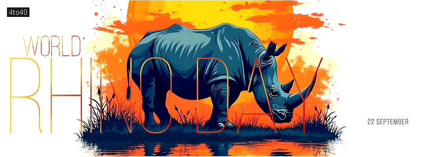 World Rhino Day Banners Poster For Social Media