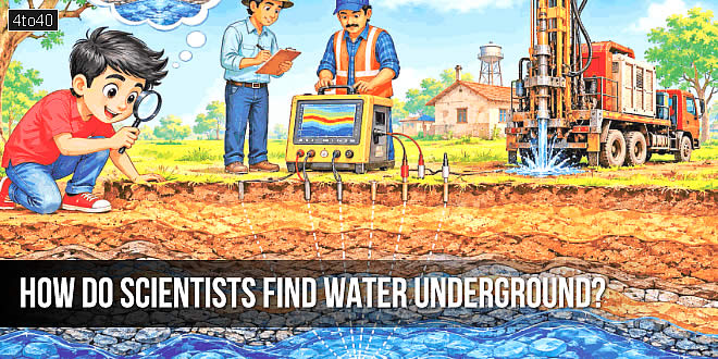 जमीन के नीचे पानी कैसे ढूंढ़ते हैं वैज्ञानिक: How do scientists find water underground?