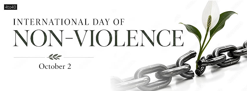 International Day of Non Violence Poster For Students and Children