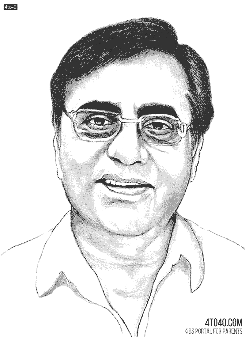 Jagjit Singh Indian composer, singer and musician Coloring Sheet