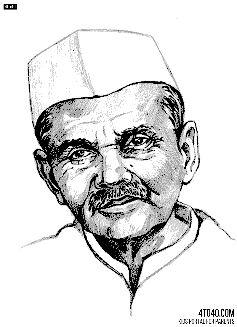 Lal Bahadur Shastri Coloring sheet For Kids