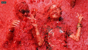 Origin as a food fight between friends started in 1940s