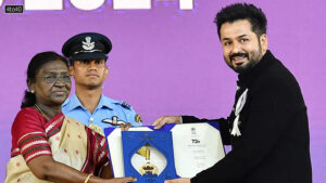 President Droupadi Murmu presents Best Feature Film award for Article 370 to Director-producer Aditya Dhar