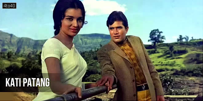 Rajesh Khanna and Asha Parekh in Kati Patang share a timeless moment from one of the most admired films of its era